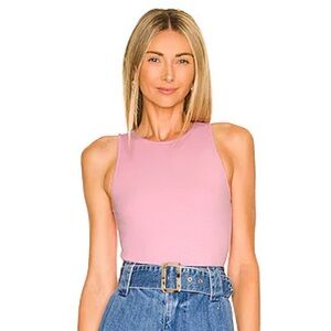 NWOT Show Me Your MuMu Best Bodysuit in Pink Rib Knit